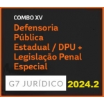 COMBO XV - DEFENSORIA PÚBLICA ESTADUAL DPU + LEGISLAÇÃO PENAL ESPECIAL - 2024 (G7 2024.2)